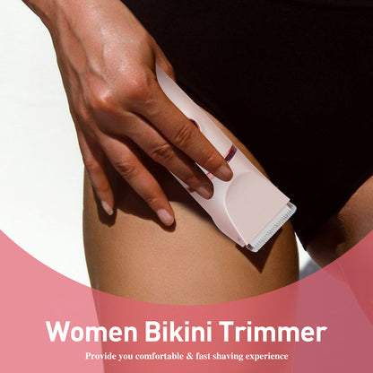 3-in-1 Electric Bikini Trimmer for Women – Ceramic Blades, Wet & Dry Use